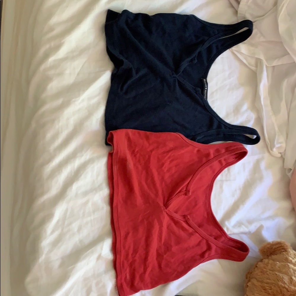 Two cropped tanks